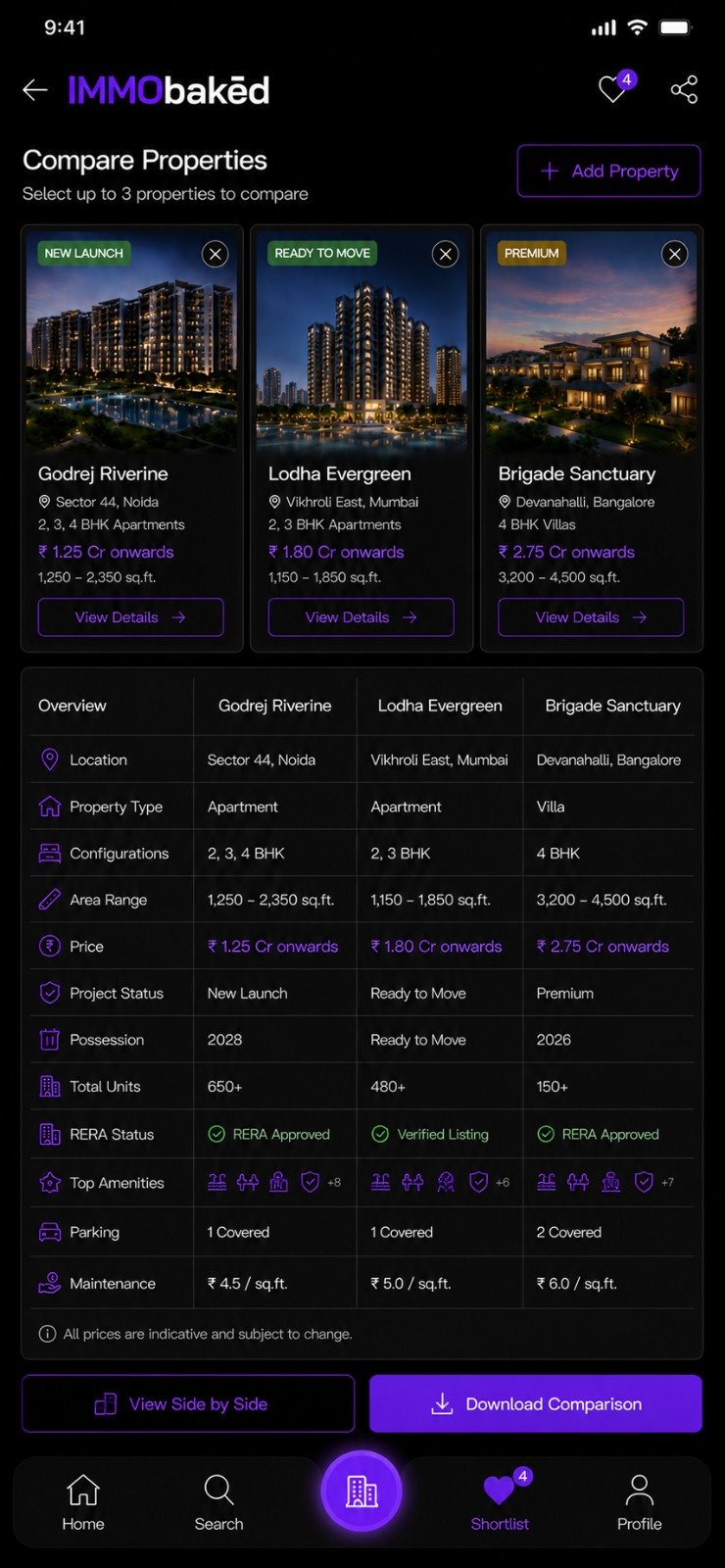 IMMObaked Annonces screen