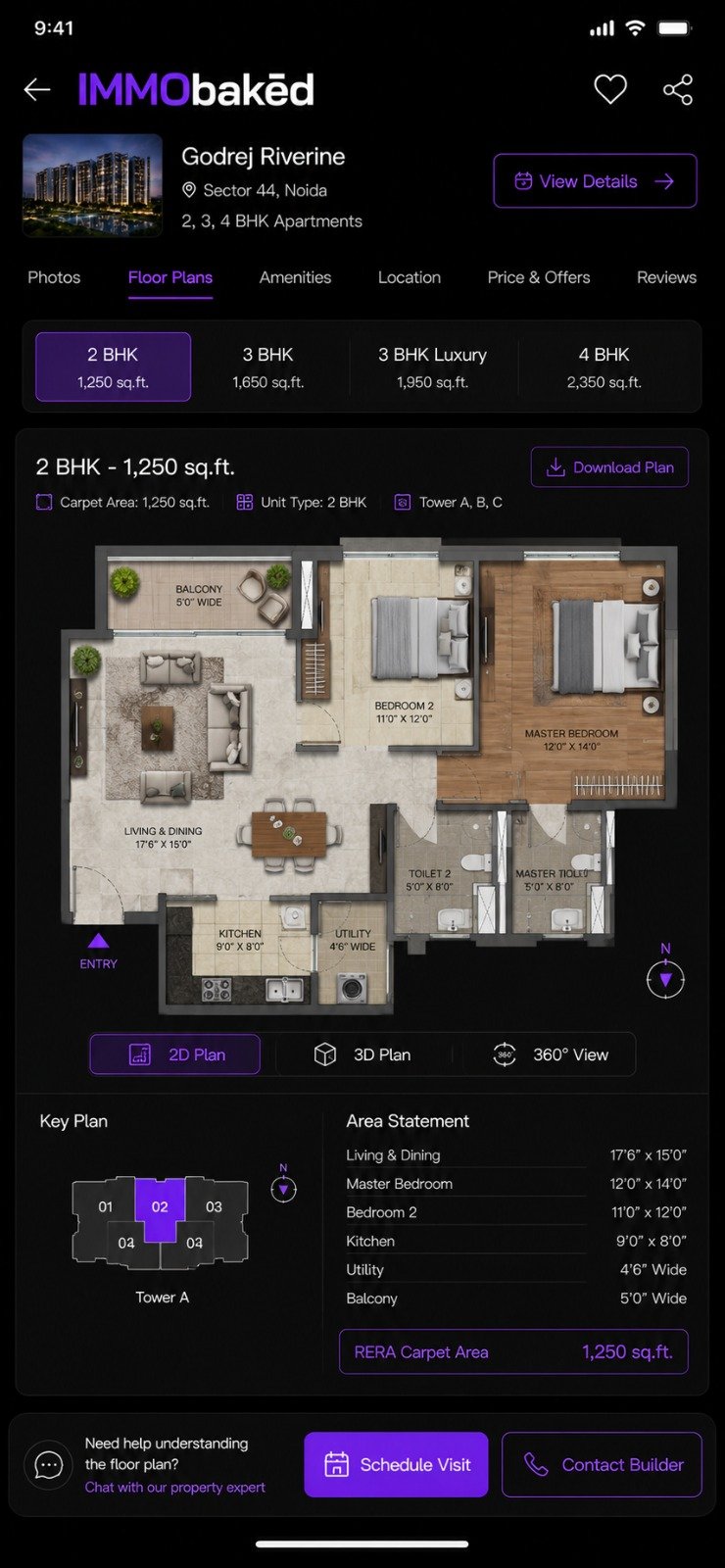 IMMObaked Plan screen